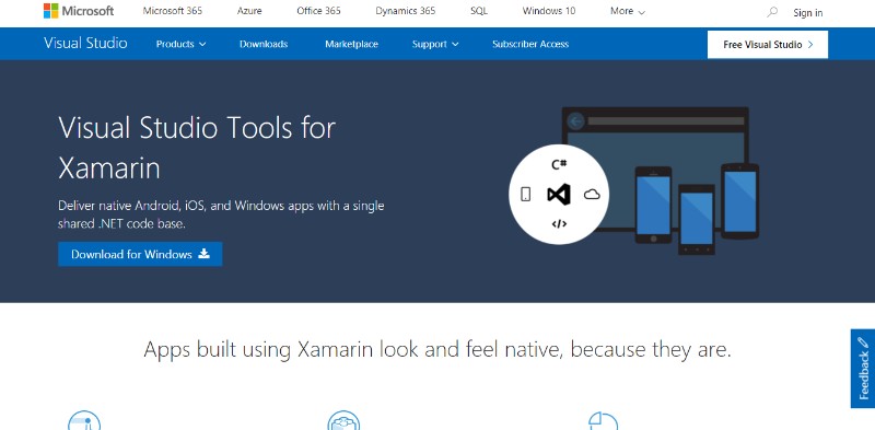 xamarin_app_development_with_visual_studio_visual_studio Cross platform mobile development or native app: Which to use?