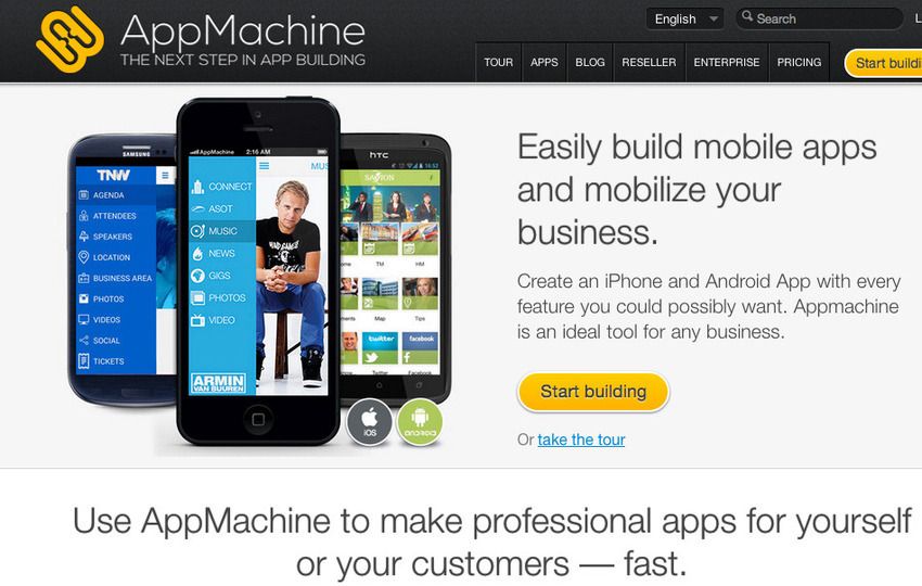AppMachine 11 Best Mobile App Makers in 2021 to Make Your Own Mobile App