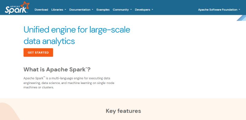Apache-Spark The 17 Top Hadoop Alternatives for Data Engineers