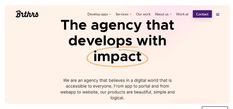 Brthrs-Agency Great Web Development Companies in the Netherlands