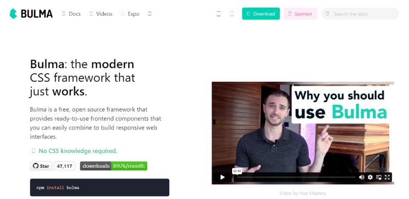 Bulma The 17 Top Bootstrap Alternatives for Web Designers