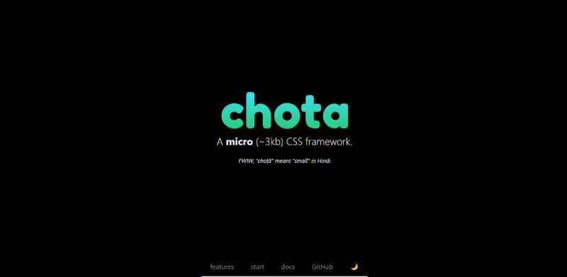 Chota The 17 Top Bootstrap Alternatives for Web Designers