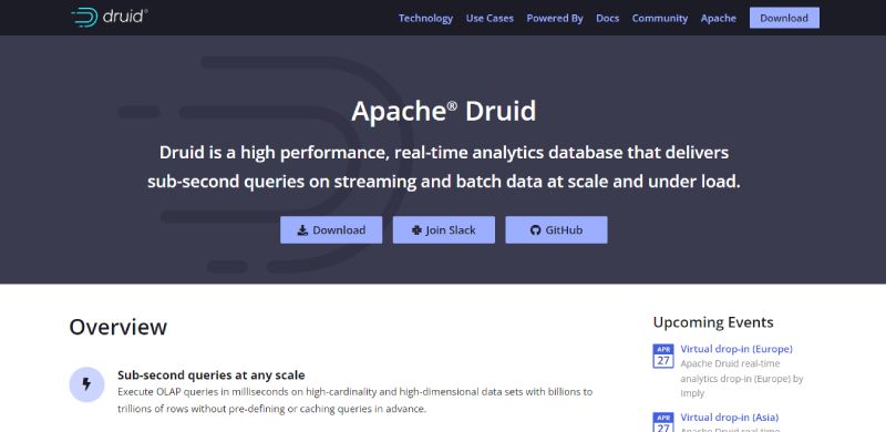 Druid The 17 Top Hadoop Alternatives for Data Engineers