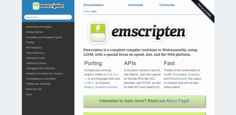 Emscripten-1 19 JavaScript Alternatives That are Taking Over the Dev Scene