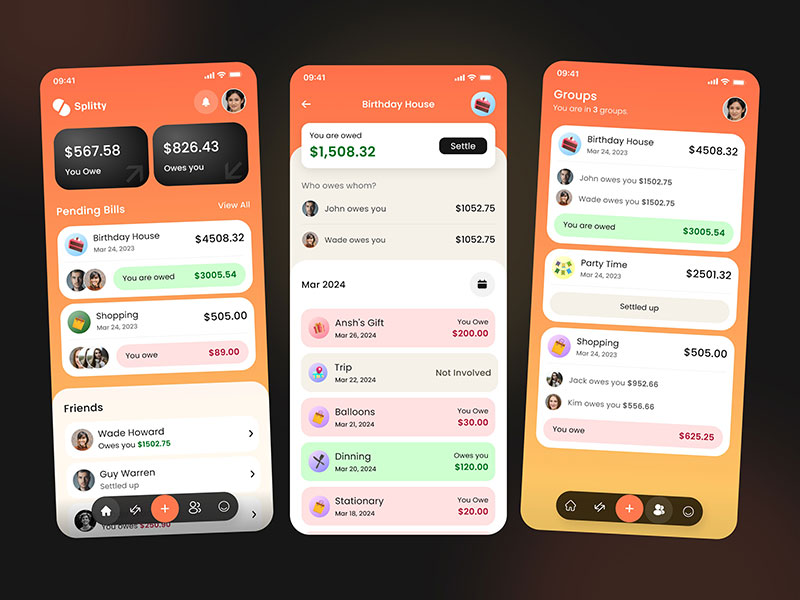 Expense-Splitter Unique App Ideas for Startups