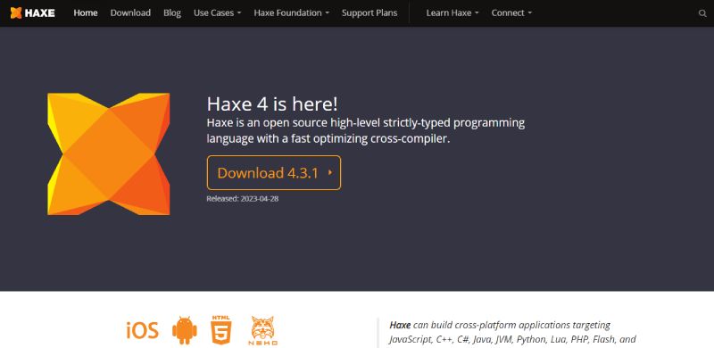 Haxe-1 19 JavaScript Alternatives That are Taking Over the Dev Scene