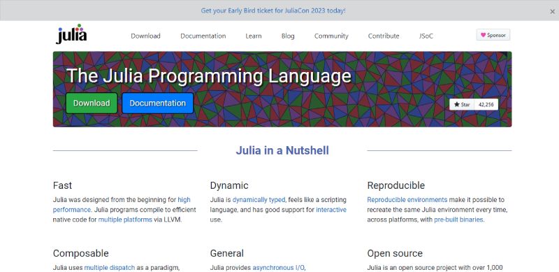 Julia-1 The 19 Top Ruby Alternatives to Consider Using