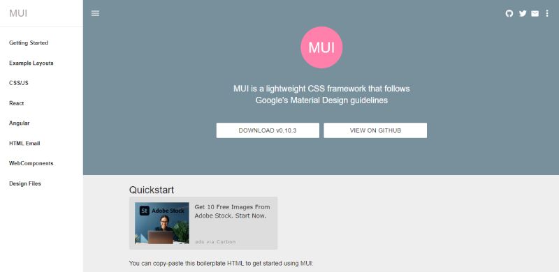 MUI The 17 Top Bootstrap Alternatives for Web Designers