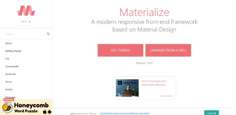 Materialize Top CSS Frameworks for Modern Web Development