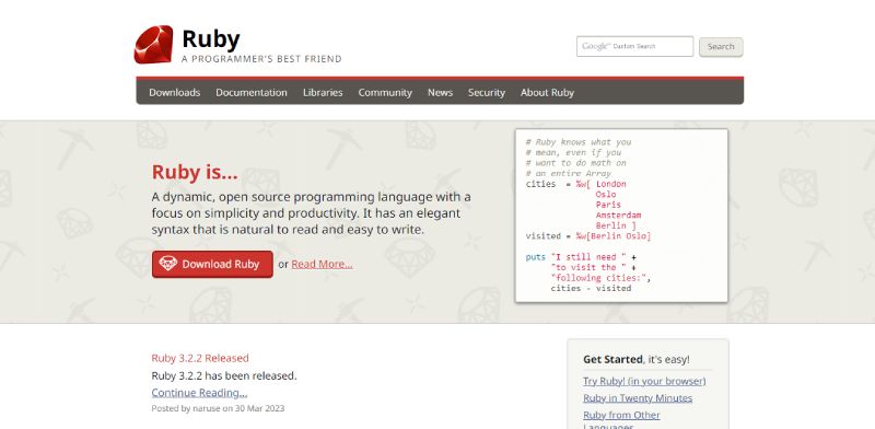 Ruby-1 These 21 Express.js Alternatives are Worth Checking Out