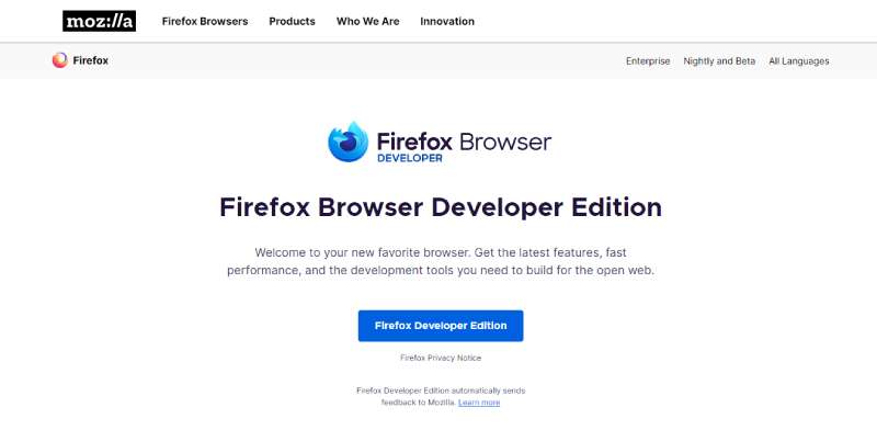 Firefox-Developer-Edition-2 Let's Pick The Best Browser For Web Developers (21 Options)