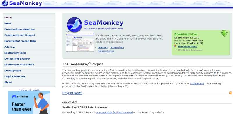 SeaMonkey Let's Pick The Best Browser For Web Developers (21 Options)