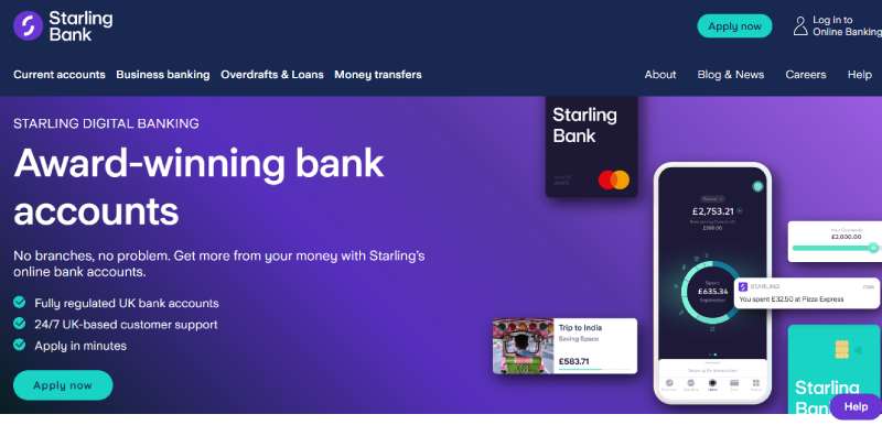 Starling-Bank Fintech Companies Driving Change in the UK