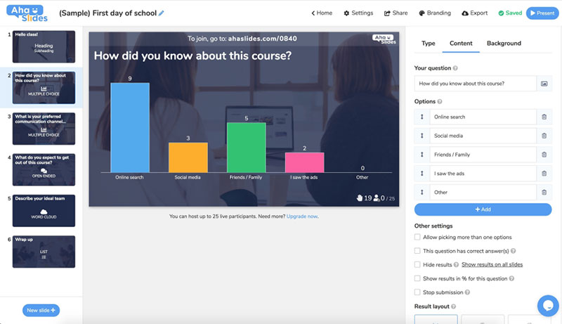 AhaSlides Engaging Educational Quizzes: Top Apps Like Quizizz