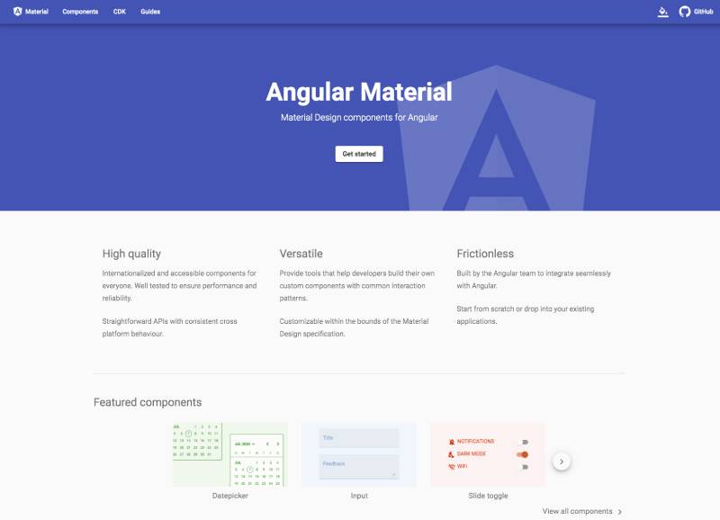 Angular-Material Top JavaScript UI Libraries to Know And Use This Year