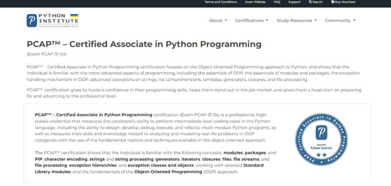 Certified-Associate-in-Python-Programming-PCAP Python Certification Examples For A Better Resume