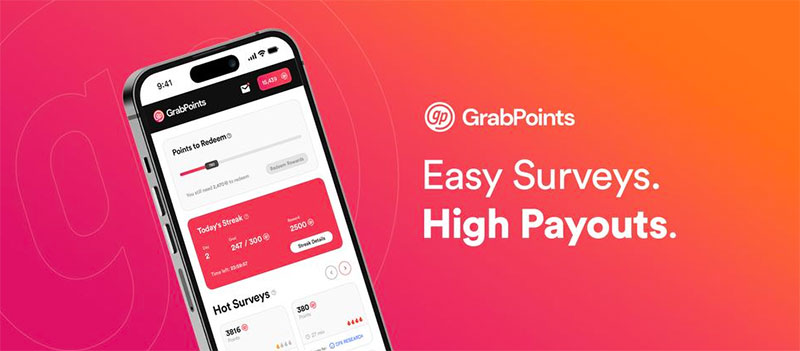 GrabPoints-1 Earn Cash for Surveys: Must-Try Apps Like InboxDollars