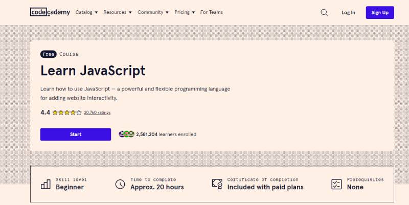 JavaScript-Certification-by-Codecademy JavaScript Certification: Boost Your Resume With These Options
