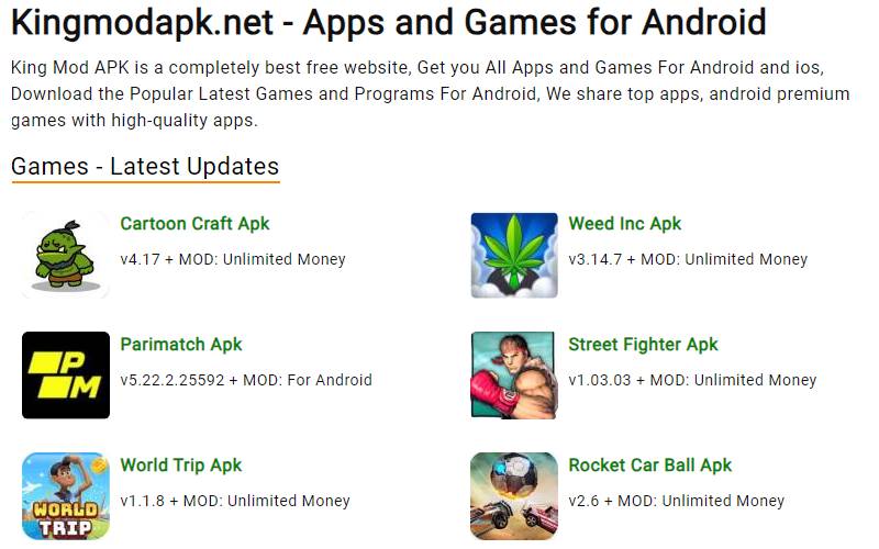 Recommended Site for Free Download Premium Apps and Mod Games Android