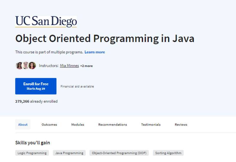 Object-Oriented-Programming-in-Java-by-Coursera Best Java Courses for Programming Mastery