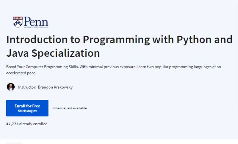 Programming-with-Python-and-Java-Specialization Best Java Courses for Programming Mastery
