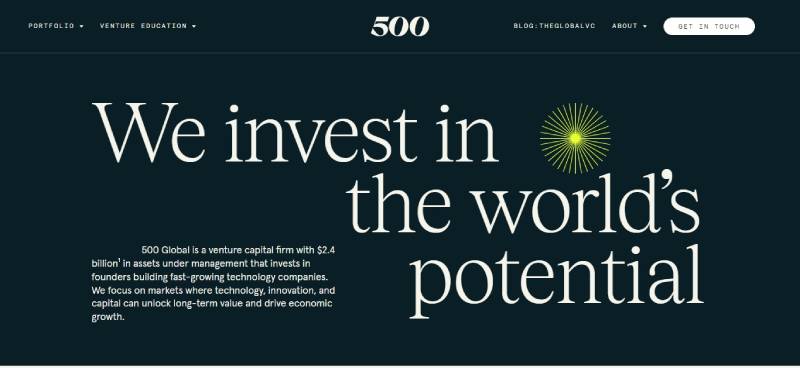 500-Global-1 The Most Active Fintech Investors To Work With