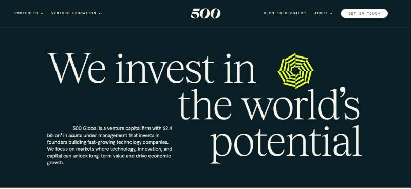 500-Global Must-Participate Fintech Accelerators for Startups