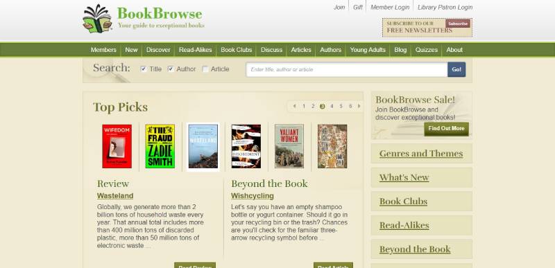 BookBrowse For the Book Lovers: Must-Try Apps Like Goodreads