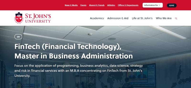 FinTech-MBA-at-St.-Johns-University Fintech MBA Programs That You Should Know About