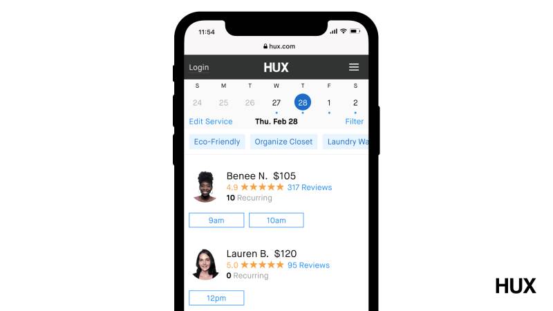 Hux Home Cleaning Services: Apps Like HomeAglow Reviewed