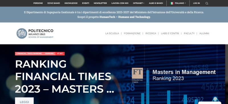 International-Master-In-Fintech-Finance-and-Digital-Innovation-POLIMI-Graduate-School-of-Management The Best Fintech Degree Programs For You