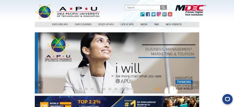 Master-of-Finance-FinTech-Specialization-Asia-Pacific-University-of-Technology-Innovation-APU The Best Fintech Degree Programs For You