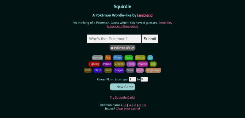Squirdle-Pokemon Word Puzzles Galore: Dive Into Apps Like Wordle