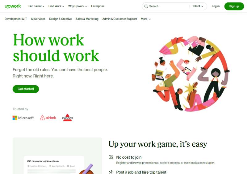 Upwork-1 Best Apps Like Fiverr For Freelancers and Business Owners