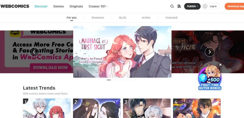 WebComics-–-Daily-Manga Comics and Stories: Top Apps Like Webtoon for Readers