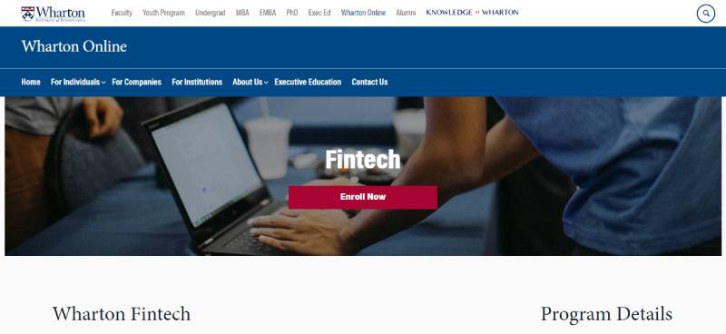 Wharton-Fintech-Specialization Fintech MBA Programs That You Should Know About