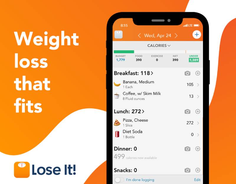 Lose-It-–-Calorie-Counter Journey to Fitness: Best Apps Like Weight Watchers