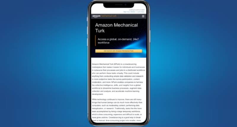 Amazon-Mechanical-Turk Flexible Job Listings: 9 Apps Like InstaWork