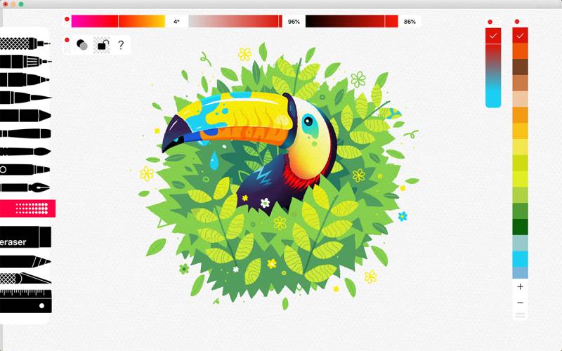 Tayasui-Sketches Design Digitally: Graphic Design Apps Like Adobe Illustrator