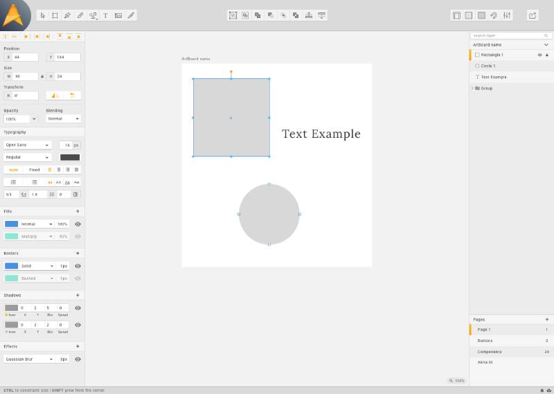 Akira Design Collaboratively: UX/UI Apps Like Figma