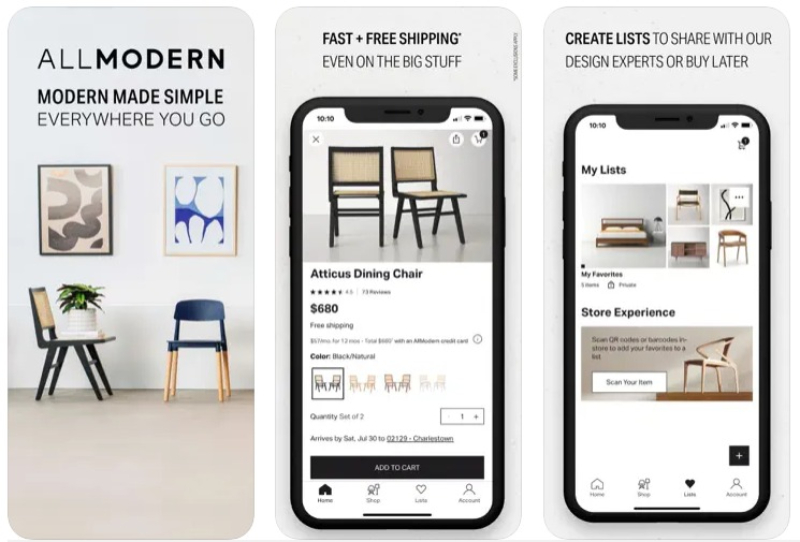AllModern Home Decor and More: Shopping Apps Like Wayfair