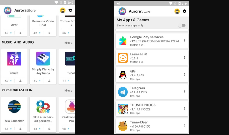 Aurora-Store Alternative App Stores: Discover Apps Like Aptoide