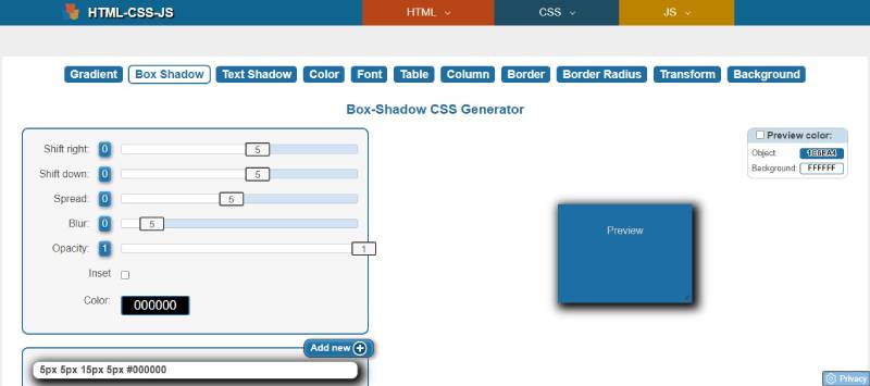 CSS-Box-Shadow-Generator Unlocking Efficiency: Top CSS Generators To Try