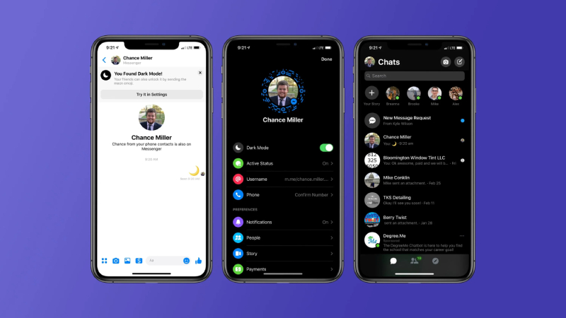 Dark-Messenger Stay Connected With Messaging and Chat Apps Like Messenger