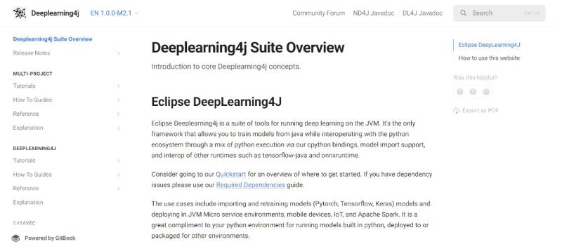 Deeplearning4j AI with Java: Top Java Machine Learning Libraries