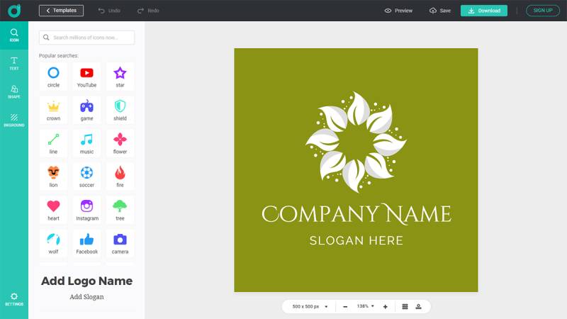 DesignEvo-Logo-Maker Design Digitally: Graphic Design Apps Like Adobe Illustrator