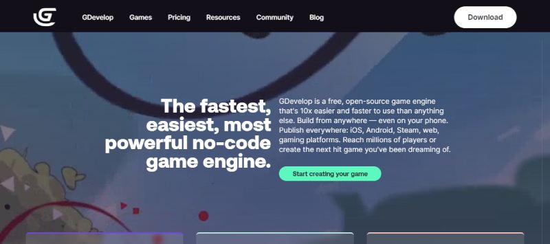 GDevelop-1 Create Your Game: The Best JavaScript Game Engines