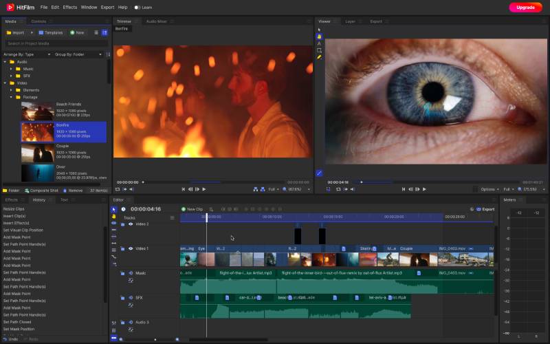 HitFilm-Express-1 Professional Video Editing with Apps Like Kinemaster
