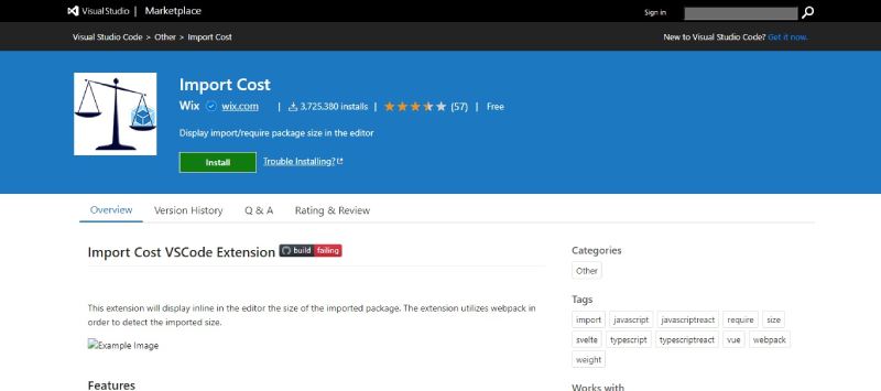 Import-Cost Optimize Your Workflow: Top VS Code JavaScript Extensions