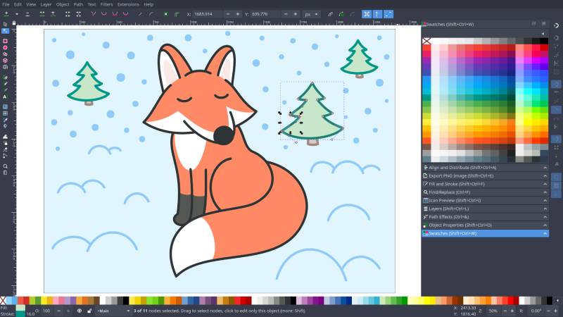 Inkscape Design Digitally: Graphic Design Apps Like Adobe Illustrator